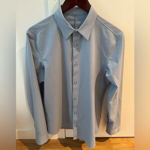 Lululemon New Venture Long Sleeve Shirt - Medium Slim Fit - Chambray Blue
